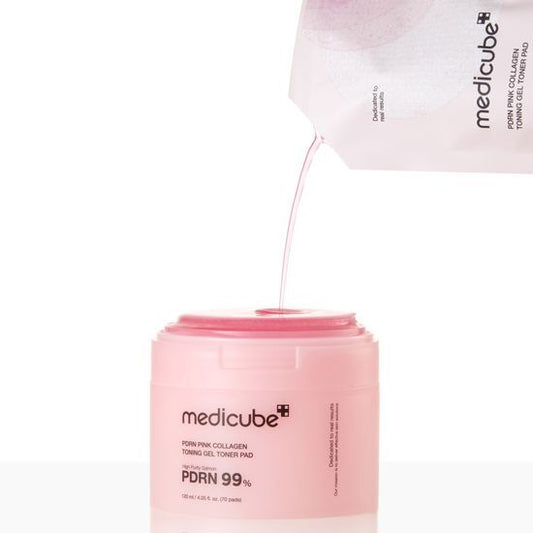 MEDICUBE PRDN Pink Collagen Toning Gel Toner Pad 120ml