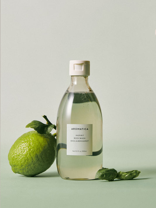 AROMATICA Inspirit Body Wash Basil & Bergamot 300ml
